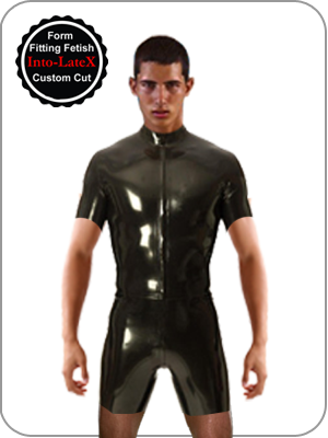 Mens Rubber Surf Suit Neck Entry (thin)  (Latex Shortanzug )